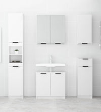 Badschrank Weiß 64,5x33,5x59 cm Holzwerkstoff