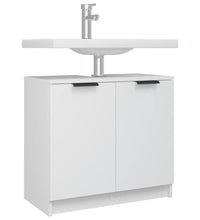 Badschrank Weiß 64,5x33,5x59 cm Holzwerkstoff