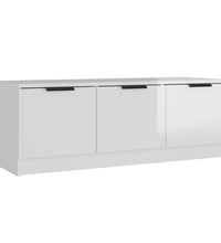 TV-Schrank Hochglanz-Weiß 102x35x36,5 cm Holzwerkstoff