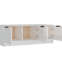 TV-Schrank Hochglanz-Weiß 102x35x36,5 cm Holzwerkstoff