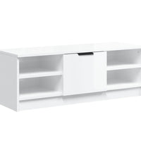 TV-Schrank Hochglanz-Weiß 102x35,5x36,5 cm Holzwerkstoff