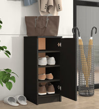 Schuhschrank Schwarz 30x35x70 cm Holzwerkstoff