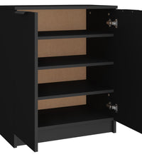 Schuhschrank Schwarz 59x35x70 cm Holzwerkstoff