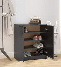 Schuhschrank Schwarz 59x35x70 cm Holzwerkstoff