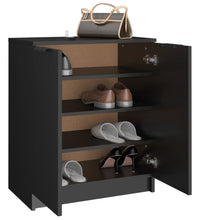 Schuhschrank Schwarz 59x35x70 cm Holzwerkstoff