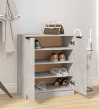 Schuhschrank Betongrau 59x35x70 cm Holzwerkstoff
