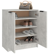 Schuhschrank Betongrau 59x35x70 cm Holzwerkstoff