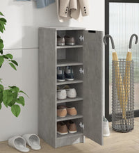 Schuhschrank Betongrau 30x35x100 cm Holzwerkstoff