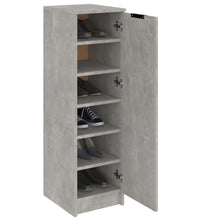 Schuhschrank Betongrau 30x35x100 cm Holzwerkstoff