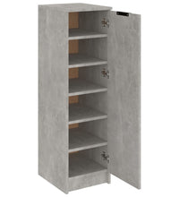 Schuhschrank Betongrau 30x35x100 cm Holzwerkstoff