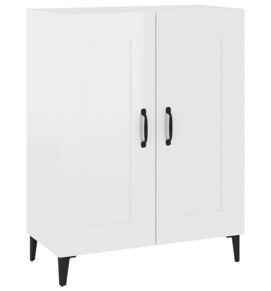Sideboard Hochglanz-Weiß 69,5x34x90 cm Holzwerkstoff