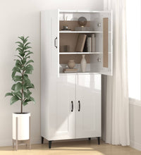 Sideboard Hochglanz-Weiß 69,5x34x90 cm Holzwerkstoff