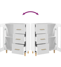 Sideboard Weiß 69,5x34x90 cm Holzwerkstoff
