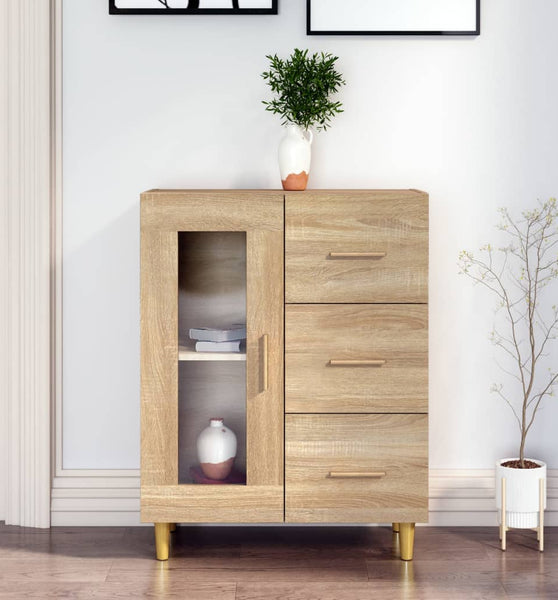 Sideboard Sonoma-Eiche 69,5x34x90 cm Holzwerkstoff