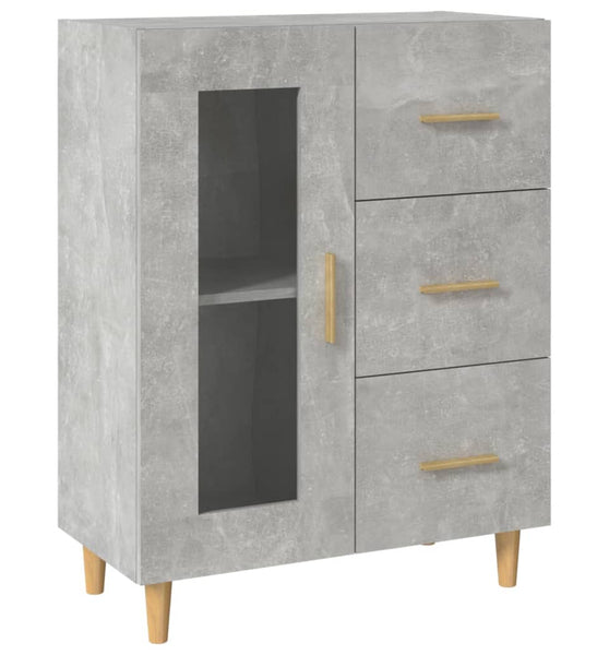 Sideboard Betongrau 69,5x34x90 cm Holzwerkstoff