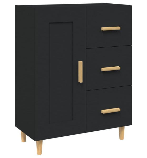 Sideboard Schwarz 69,5x34x90 cm Holzwerkstoff