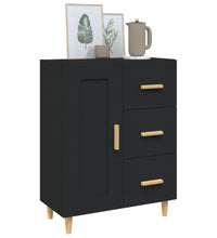 Sideboard Schwarz 69,5x34x90 cm Holzwerkstoff