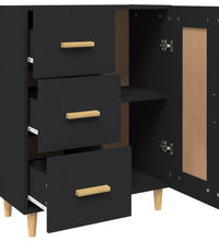 Sideboard Schwarz 69,5x34x90 cm Holzwerkstoff