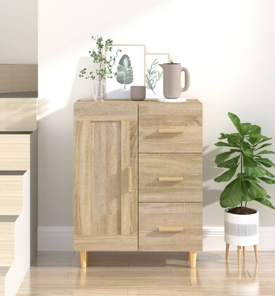 Sideboard Sonoma-Eiche 69,5x34x90 cm Holzwerkstoff