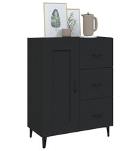 Sideboard Schwarz 69,5x34x90 cm Holzwerkstoff