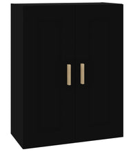 Wandschrank Schwarz 69,5x32,5x90 cm Holzwerkstoff