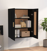 Wandschrank Schwarz 69,5x32,5x90 cm Holzwerkstoff