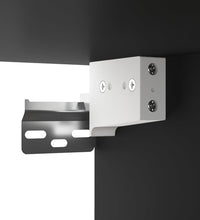 Wandschrank Schwarz 69,5x32,5x90 cm Holzwerkstoff