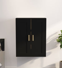 Wandschrank Schwarz 69,5x32,5x90 cm Holzwerkstoff