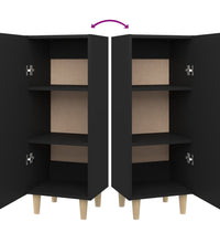 Sideboard Schwarz 34,5x34x90 cm Holzwerkstoff