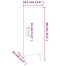 Sideboard Betongrau 34,5x34x90 cm Holzwerkstoff