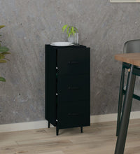 Sideboard Schwarz 34,5x34x90 cm Holzwerkstoff