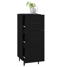 Sideboard Schwarz 34,5x34x90 cm Holzwerkstoff