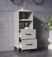 Sideboard Betongrau 34,5x34x90 cm Holzwerkstoff