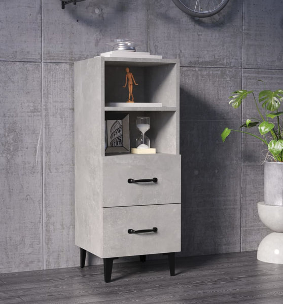 Sideboard Betongrau 34,5x34x90 cm Holzwerkstoff