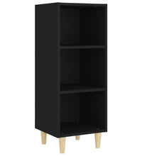 Sideboard Schwarz 34,5x32,5x90 cm Holzwerkstoff