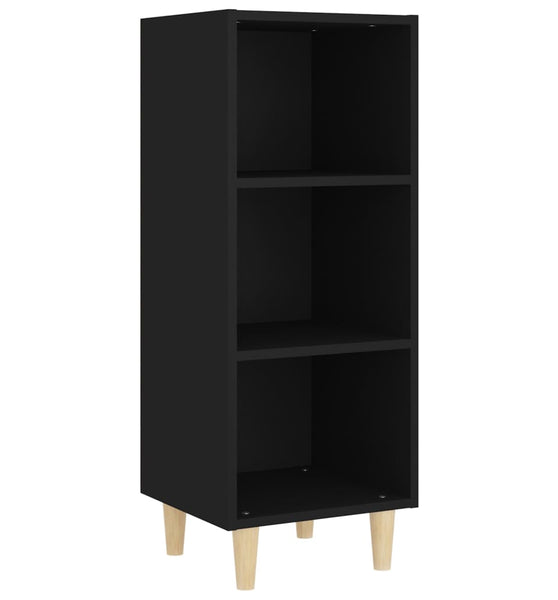 Sideboard Schwarz 34,5x32,5x90 cm Holzwerkstoff