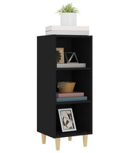 Sideboard Schwarz 34,5x32,5x90 cm Holzwerkstoff