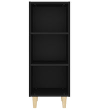 Sideboard Schwarz 34,5x32,5x90 cm Holzwerkstoff