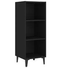 Sideboard Schwarz 34,5x32,5x90 cm Holzwerkstoff