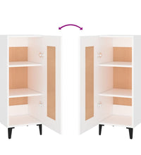 Sideboard Weiß 34,5x34x90 cm Holzwerkstoff
