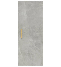 Wandschrank Betongrau 34,5x34x90 cm Holzwerkstoff