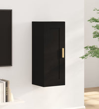 Wandschrank Schwarz 35x34x90 cm Holzwerkstoff