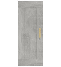 Wandschrank Betongrau 35x34x90 cm Holzwerkstoff