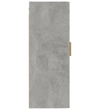 Wandschrank Betongrau 35x34x90 cm Holzwerkstoff