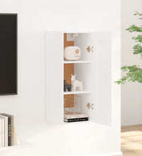 Hängeschrank Weiß 35x34x90 cm Holzwerkstoff