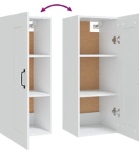 Hängeschrank Weiß 35x34x90 cm Holzwerkstoff