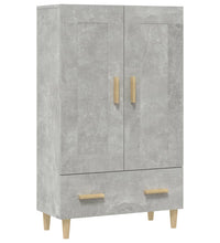 Highboard Betongrau 70x31x115 cm Holzwerkstoff