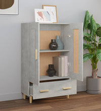 Highboard Betongrau 70x31x115 cm Holzwerkstoff