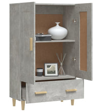 Highboard Betongrau 70x31x115 cm Holzwerkstoff