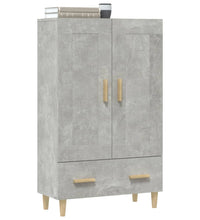 Highboard Betongrau 70x31x115 cm Holzwerkstoff